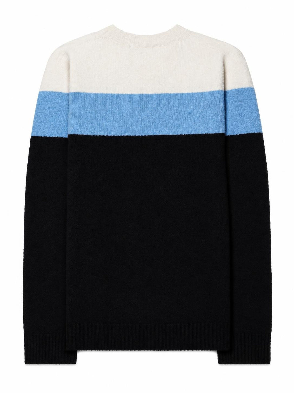 ROBERTO COLLINA-color striped crew neck sweater-