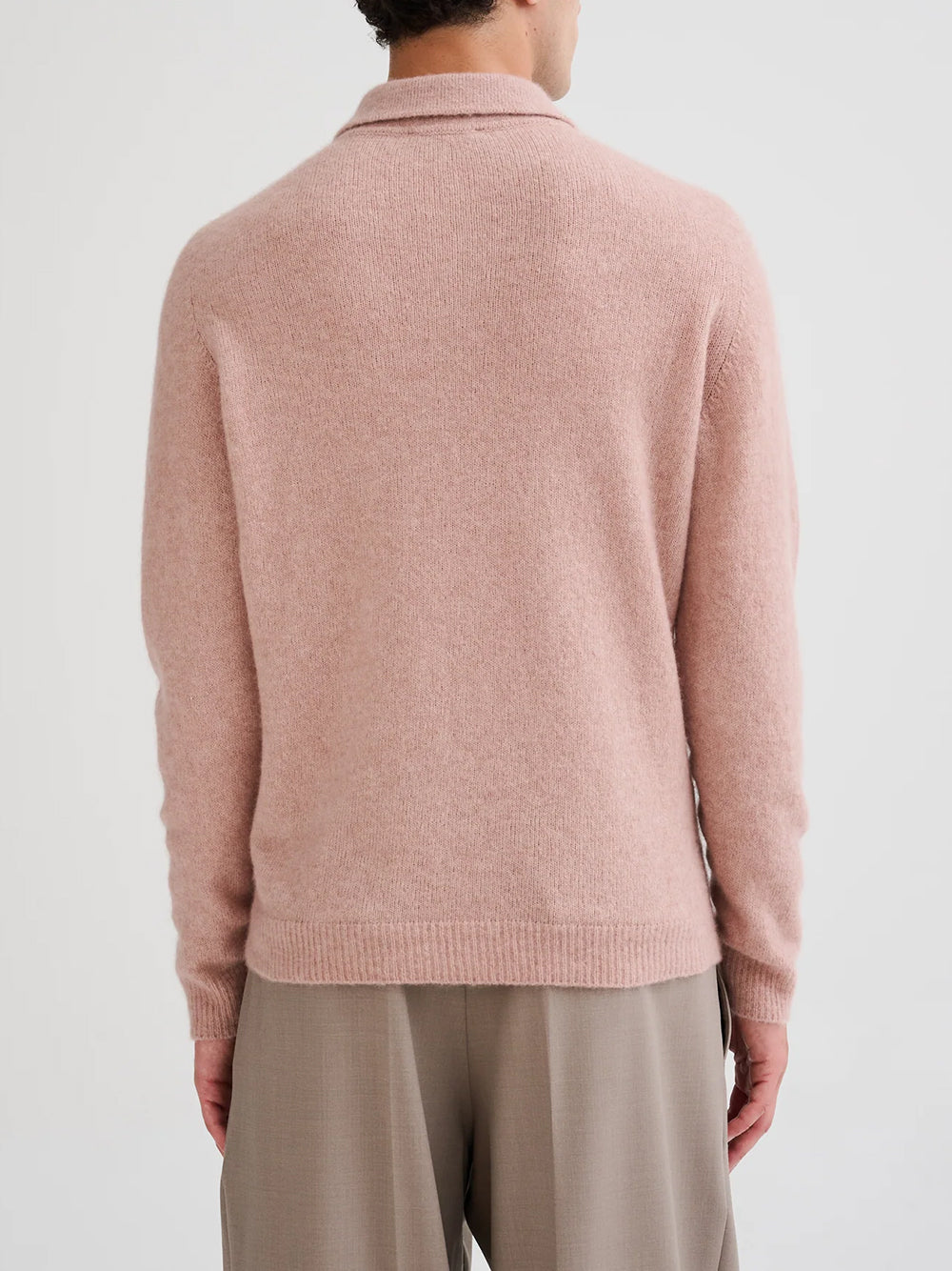 Cashmere and silk polo