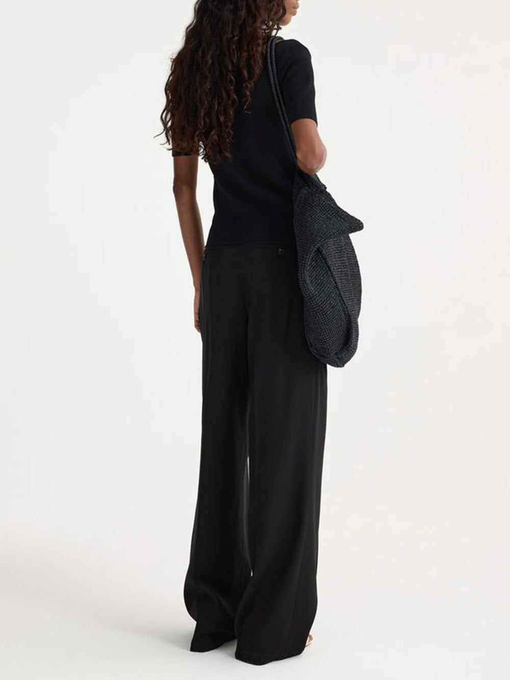 RÓHE-Mid-waisted pleated trousers-