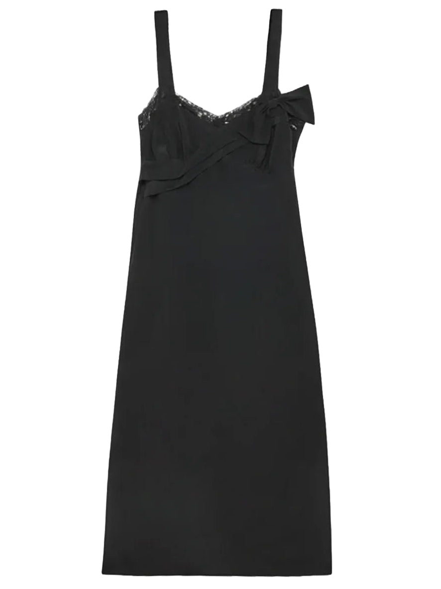simone rocha black dress Simone Rocha Semi-sheer Dress