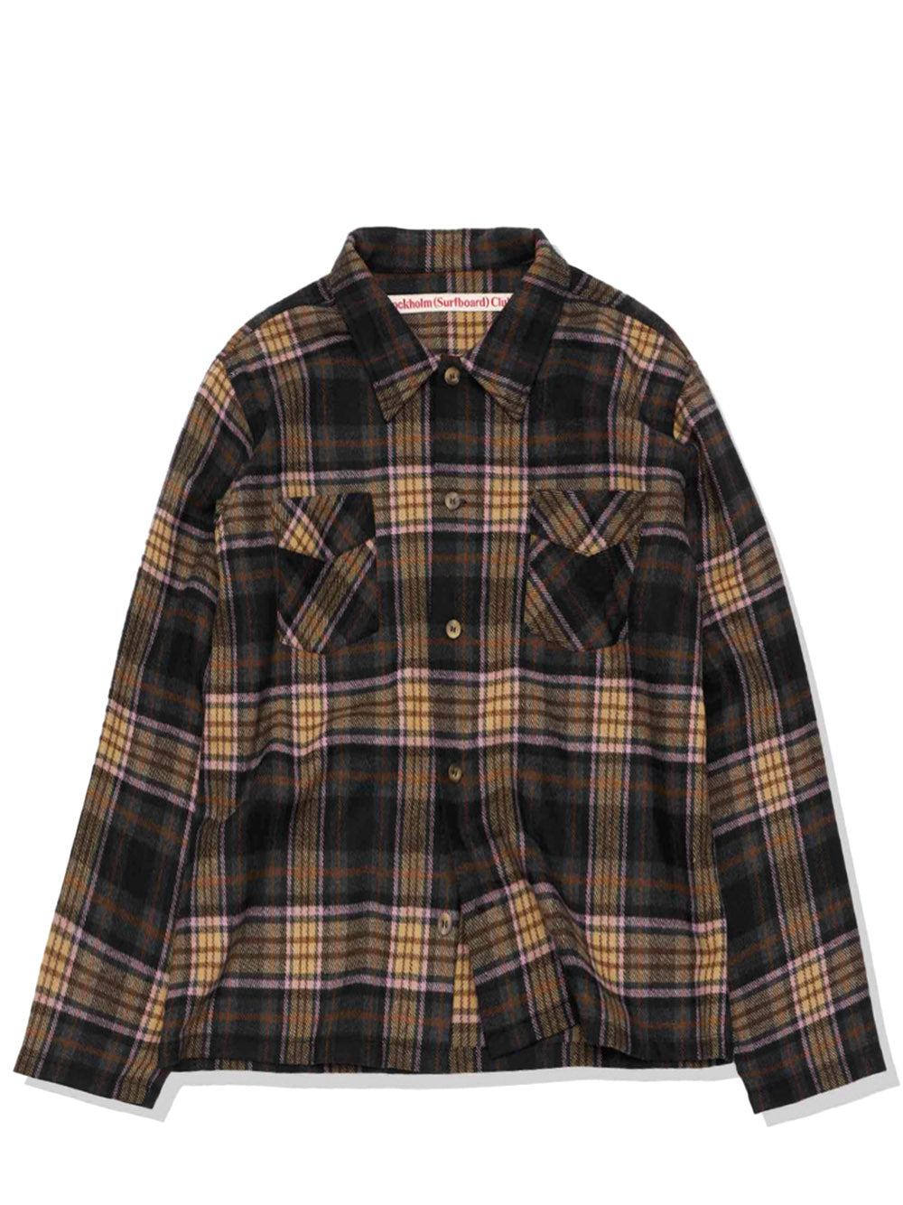 @*@様 Stockholm Surfboard Club overshirt STOCKHOLM SURFBOARD CLUB-Club Overshirt-U4000108 MULTI CHECK – Dope