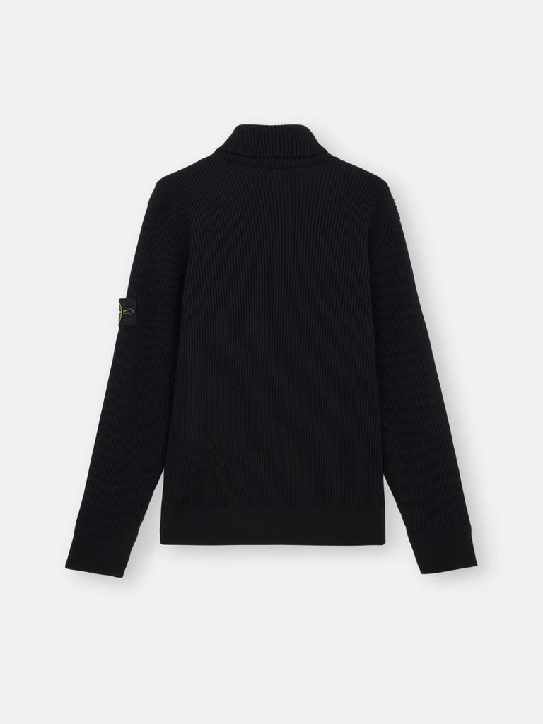 STONE ISLAND-Finely ribbed turtleneck sweater-