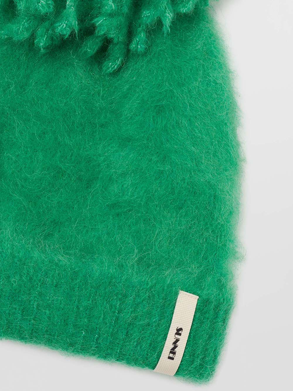 SUNNEI-HAIRY KNIT CHUNKY BEANIE-