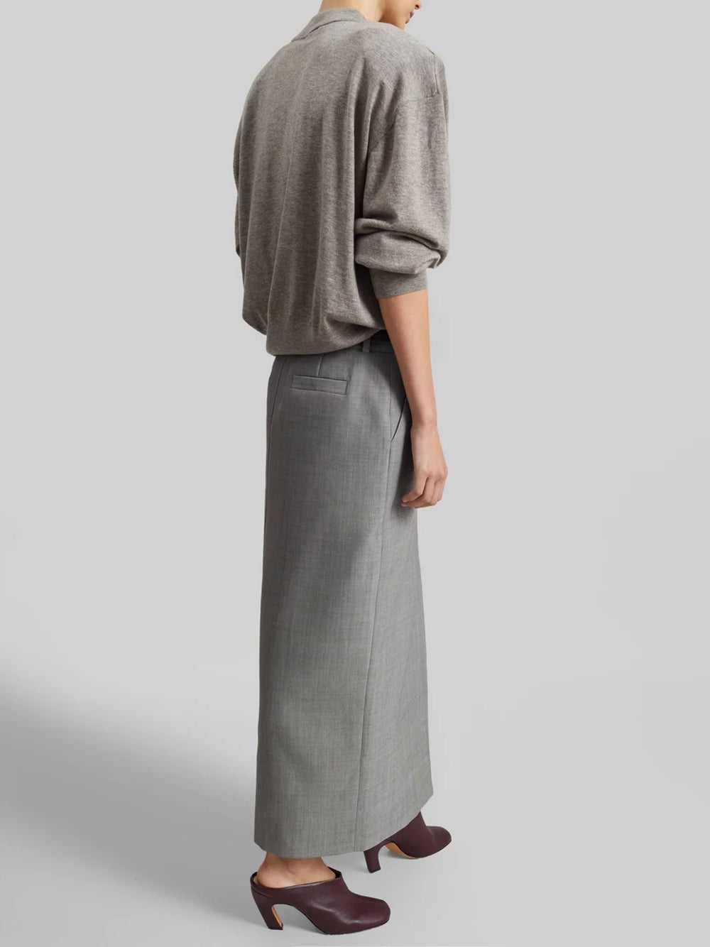 THE FRANKIE SHOP-RUE PADDED HIGH NECK SWEATER-
