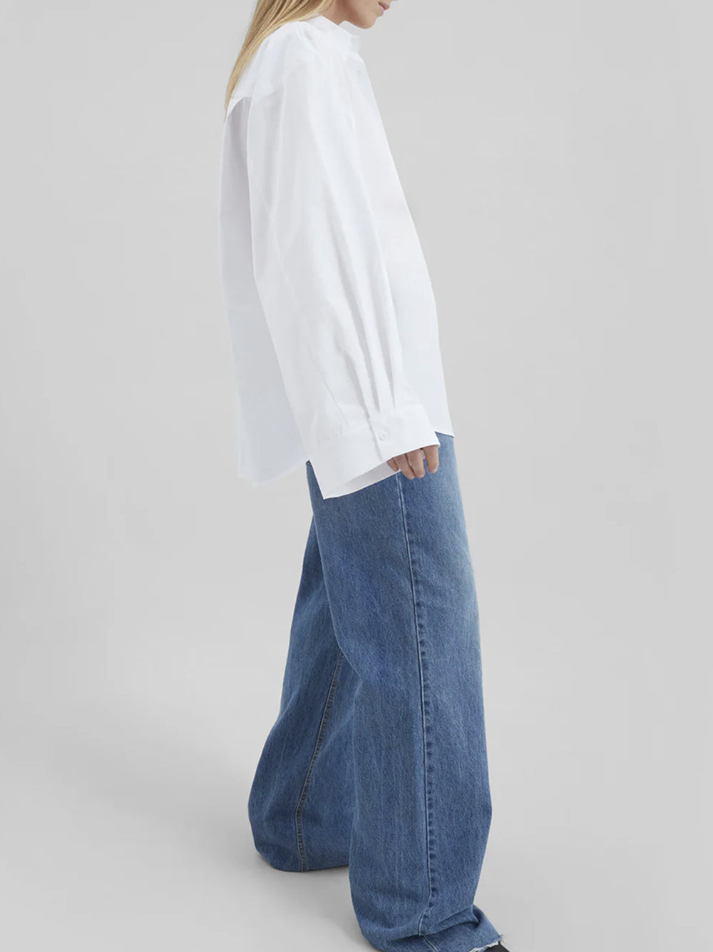THE FRANKIE SHOP-TILA WIDE SLEEVE SHIRT-