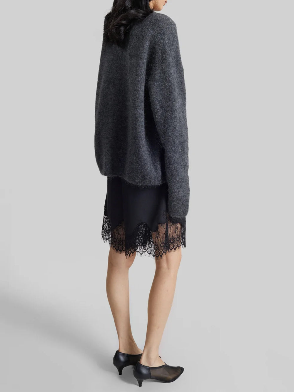 THE FRANKIE SHOP-TIMEA MOHAIR FUZZY SWEATER-