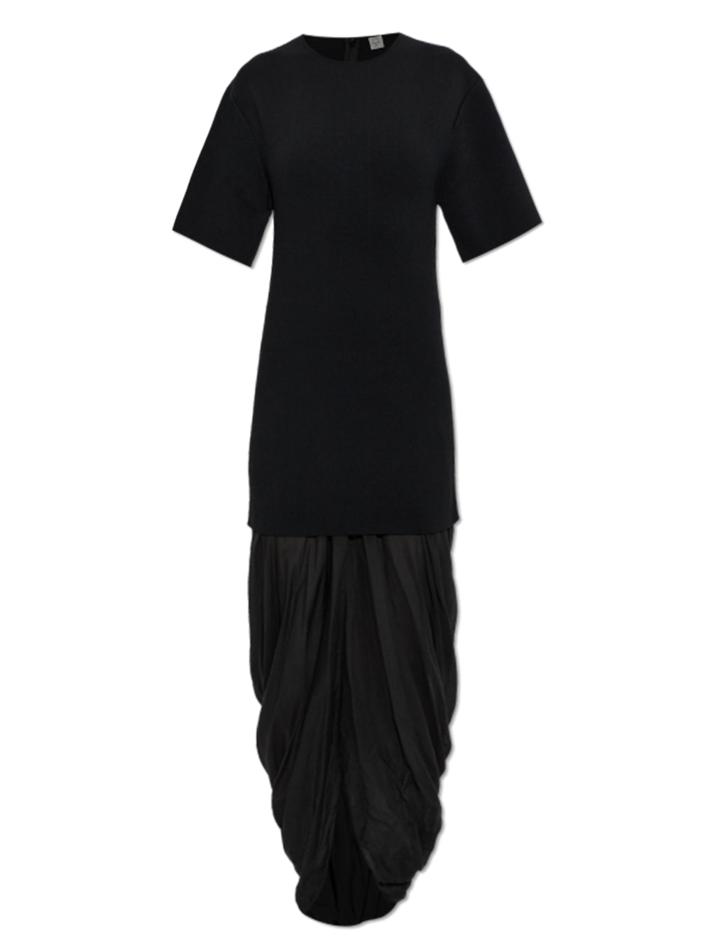 TOTEME-Cocoon tee dress-253WRD0215YA0187 001 BLACK – Dope