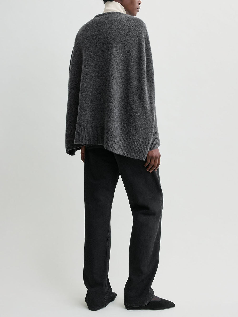 TOTEME-Crew cape knit-