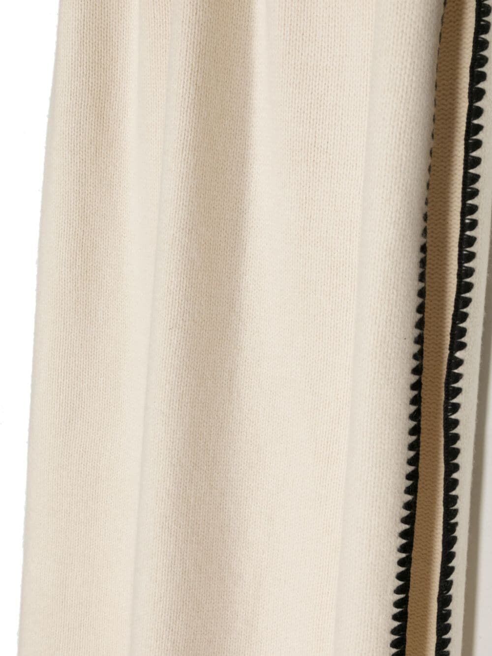 TOTEME-Embroidered wool cashmere scarf-241WSC1233YA0004 SNOW 007