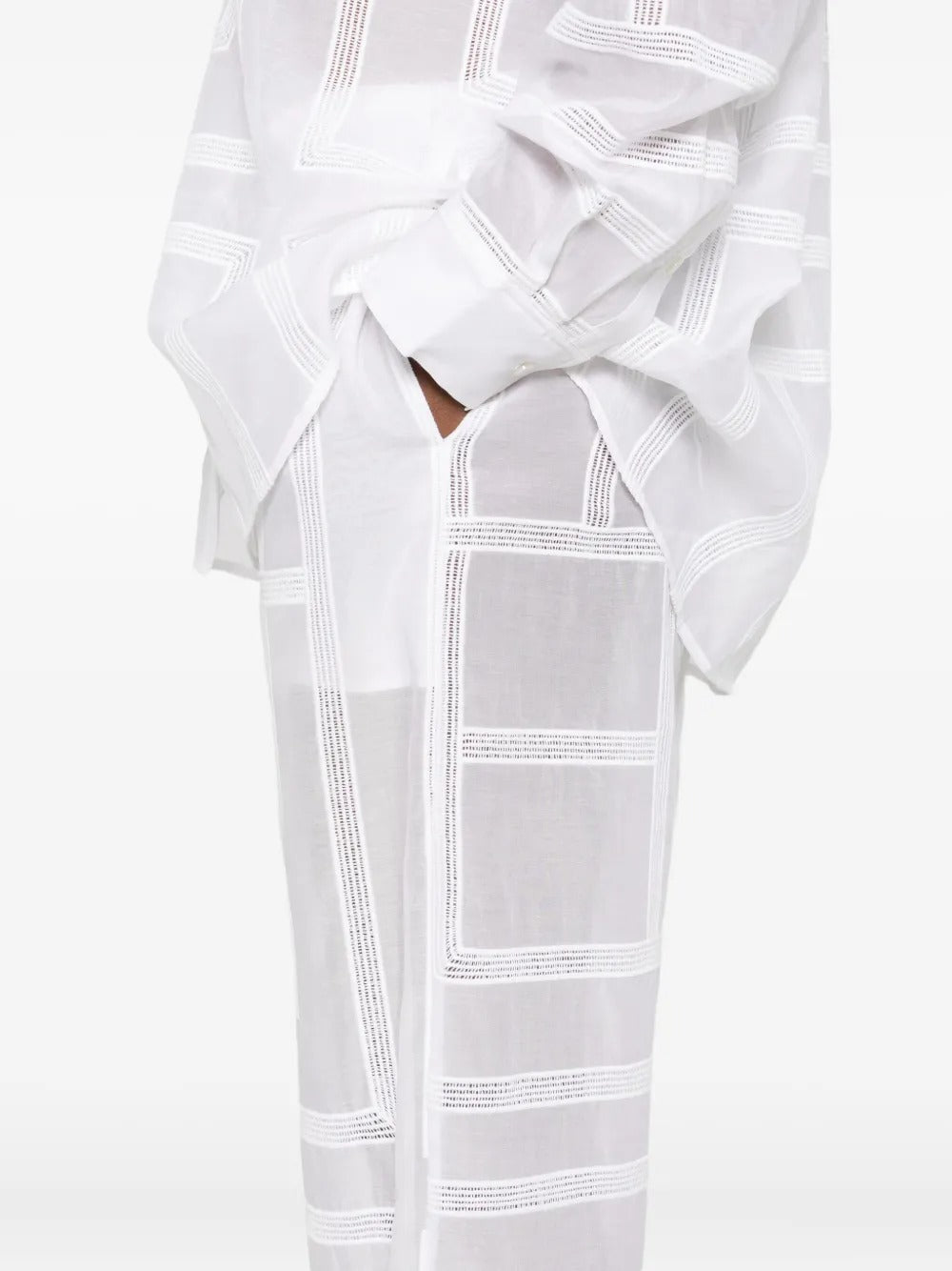 TOTEME-Monogram Crochet Pj Bottoms-