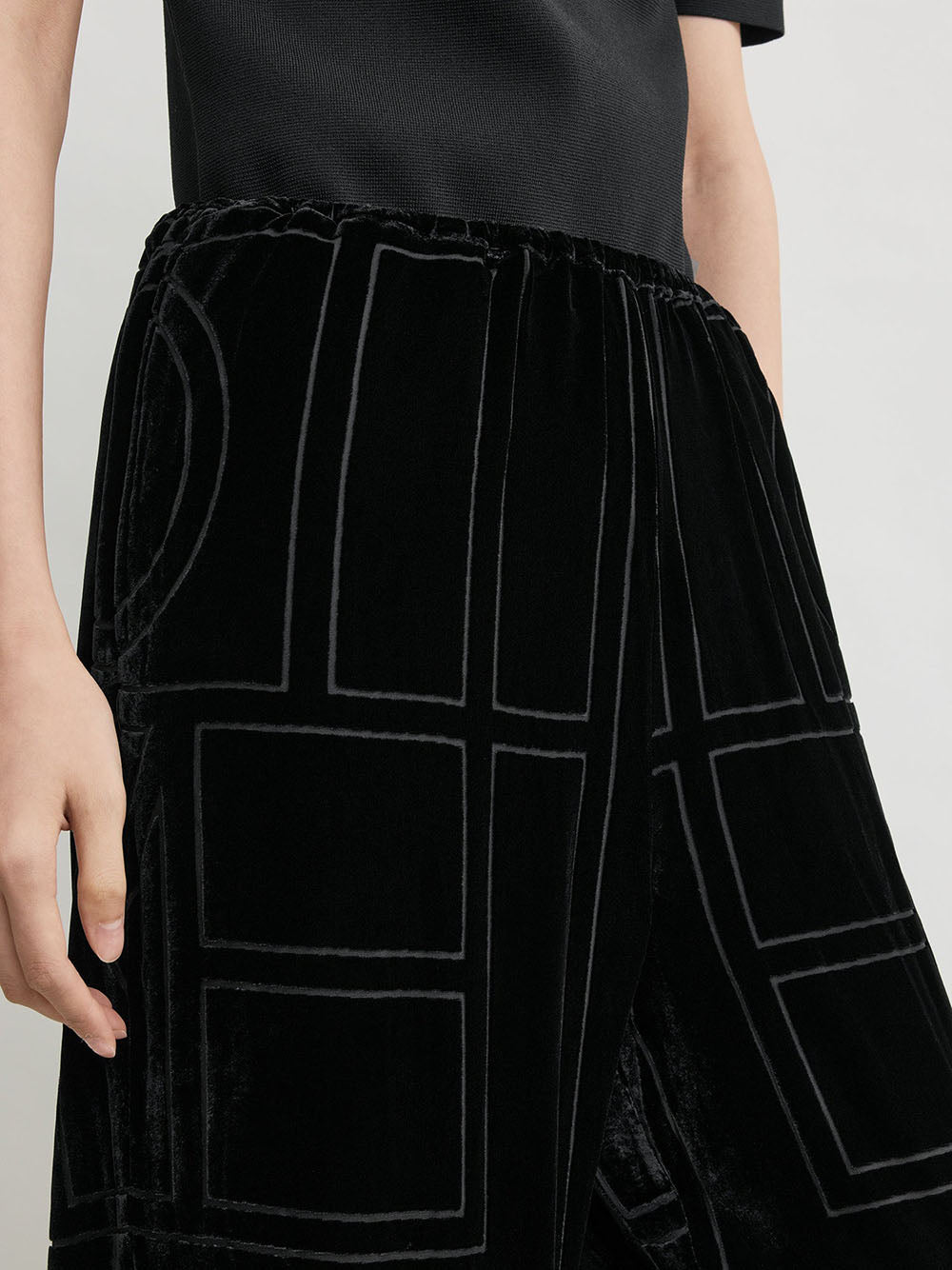 TOTEME-Monogram devoré pj bottoms-