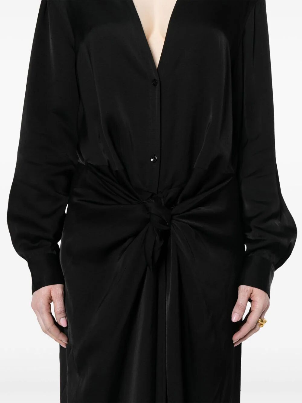 TOTEME-SATIN KNOT DRESS-242WRD1730FB0160 1