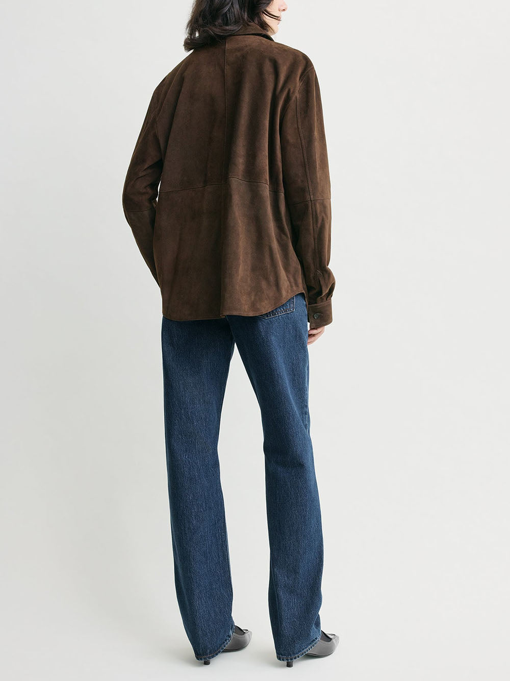 TOTEME-Soft suede overshirt-
