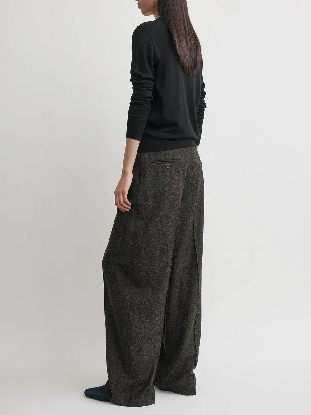 TOTEME-Wide flannel trousers-