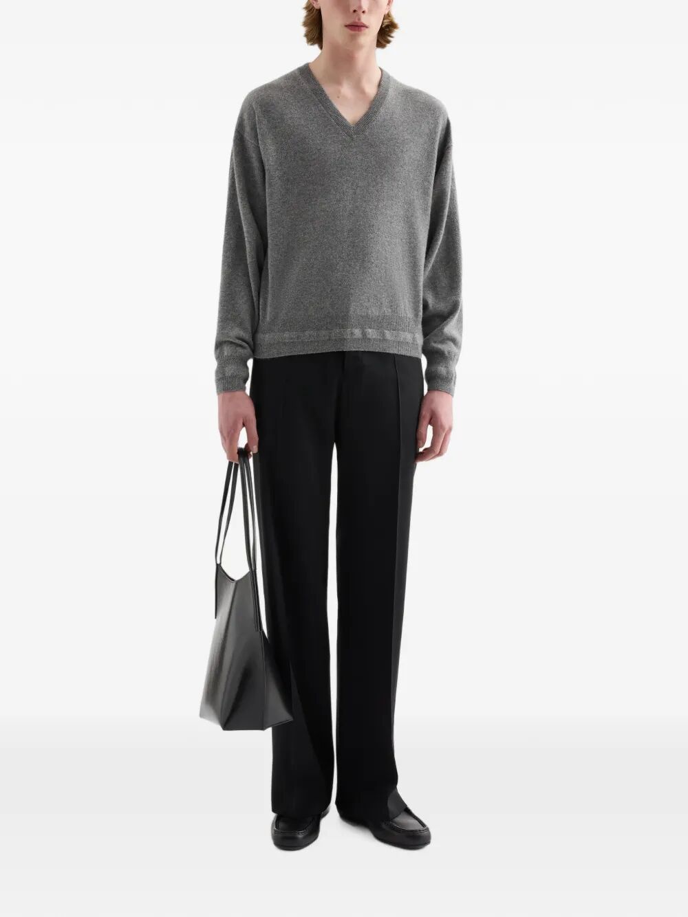 Wool canvas trousers