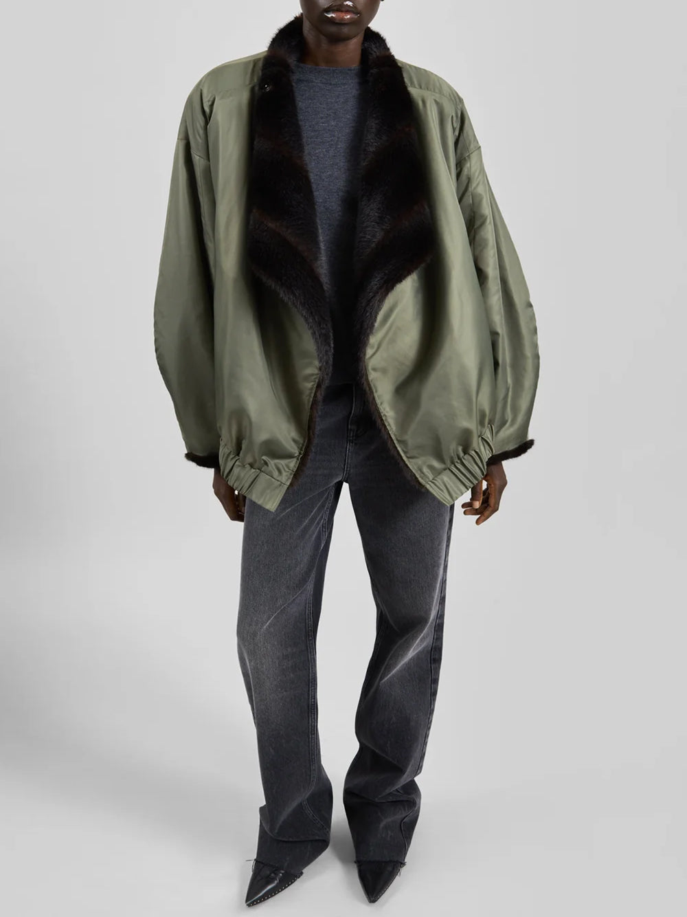 VERA FAUX FUR REVERSIBLE SHORT COAT