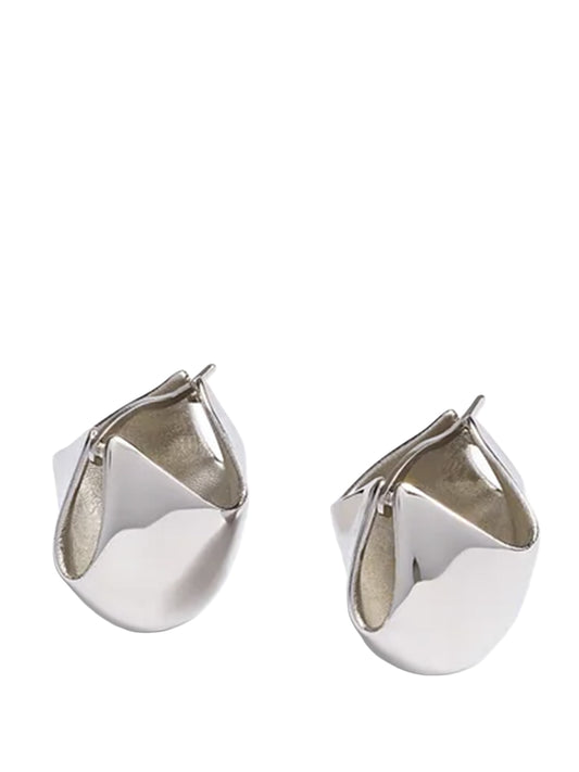LOTUS SMALL EARRINGS - SILVER