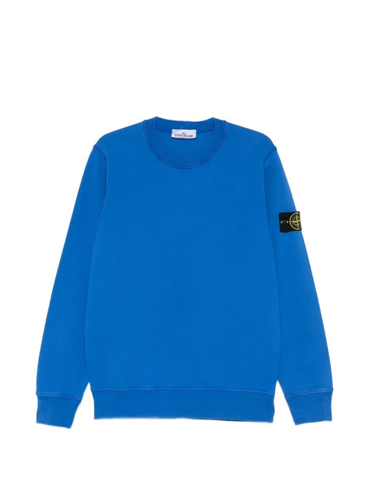 patch crew neck sweatshirt