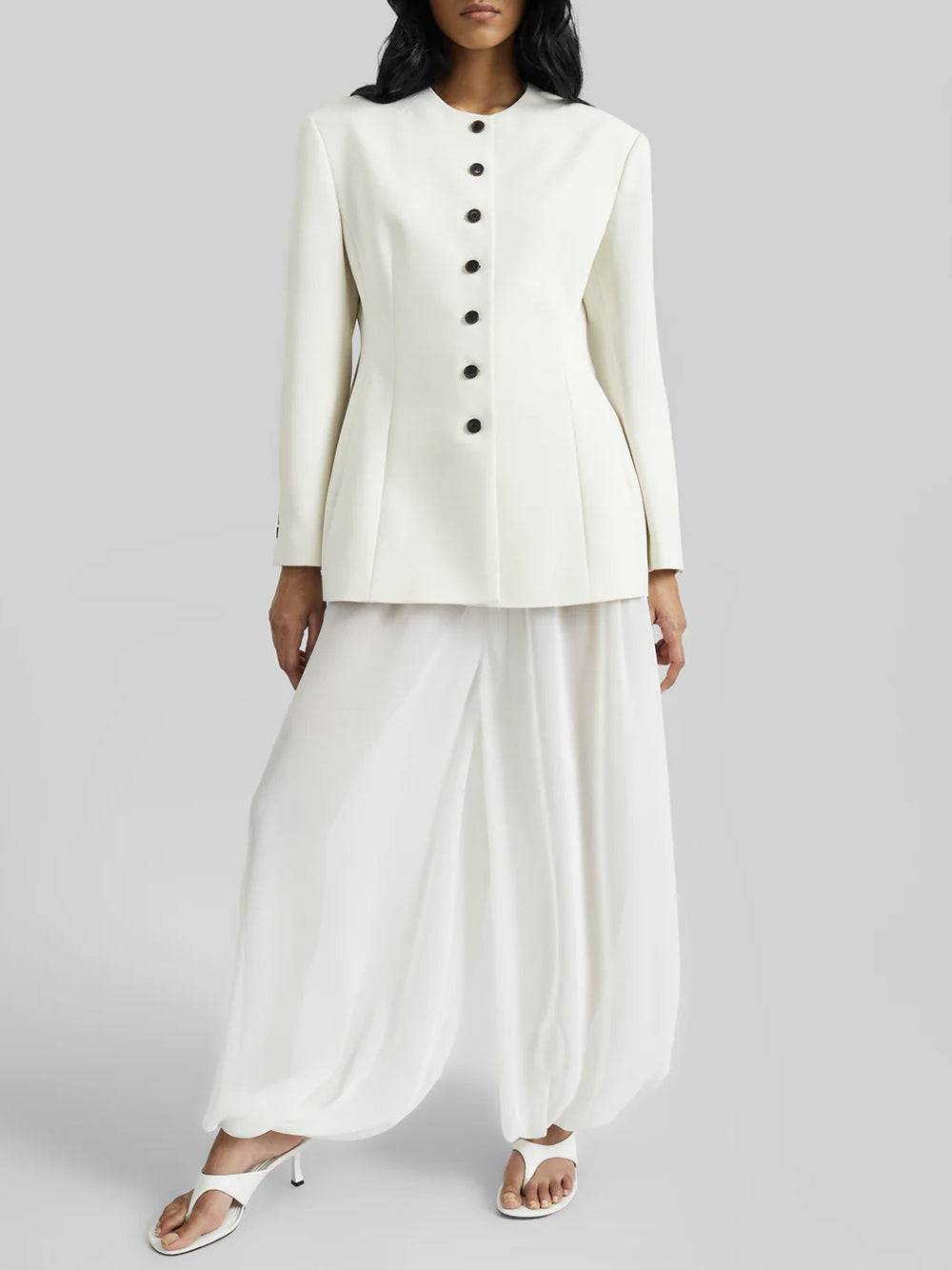 MIO SHEER BALLOON PANTS