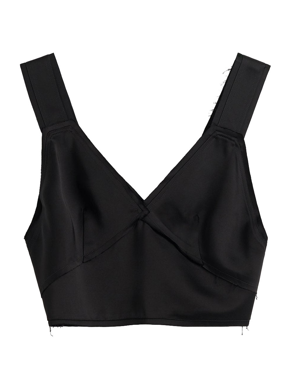 Cropped satin camisole