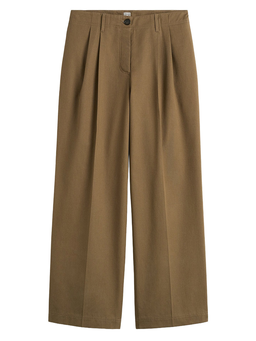 Relaxed twill trousers