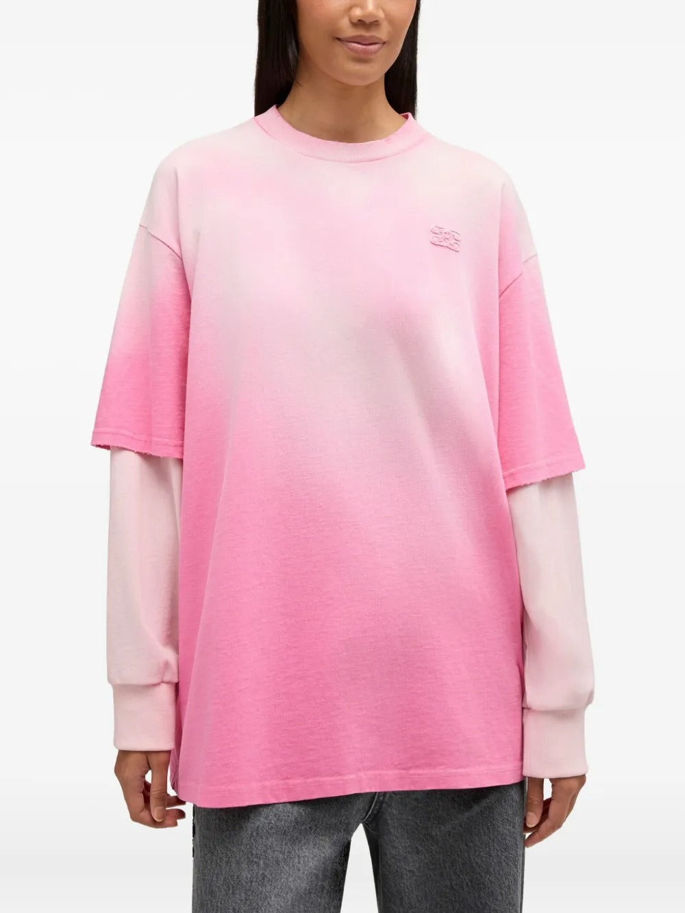 Heavy Cotton Jersey Longsleeve Washed Effect