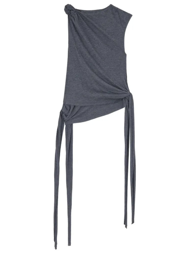Modal Jersey Draped Knot Detailing Top
