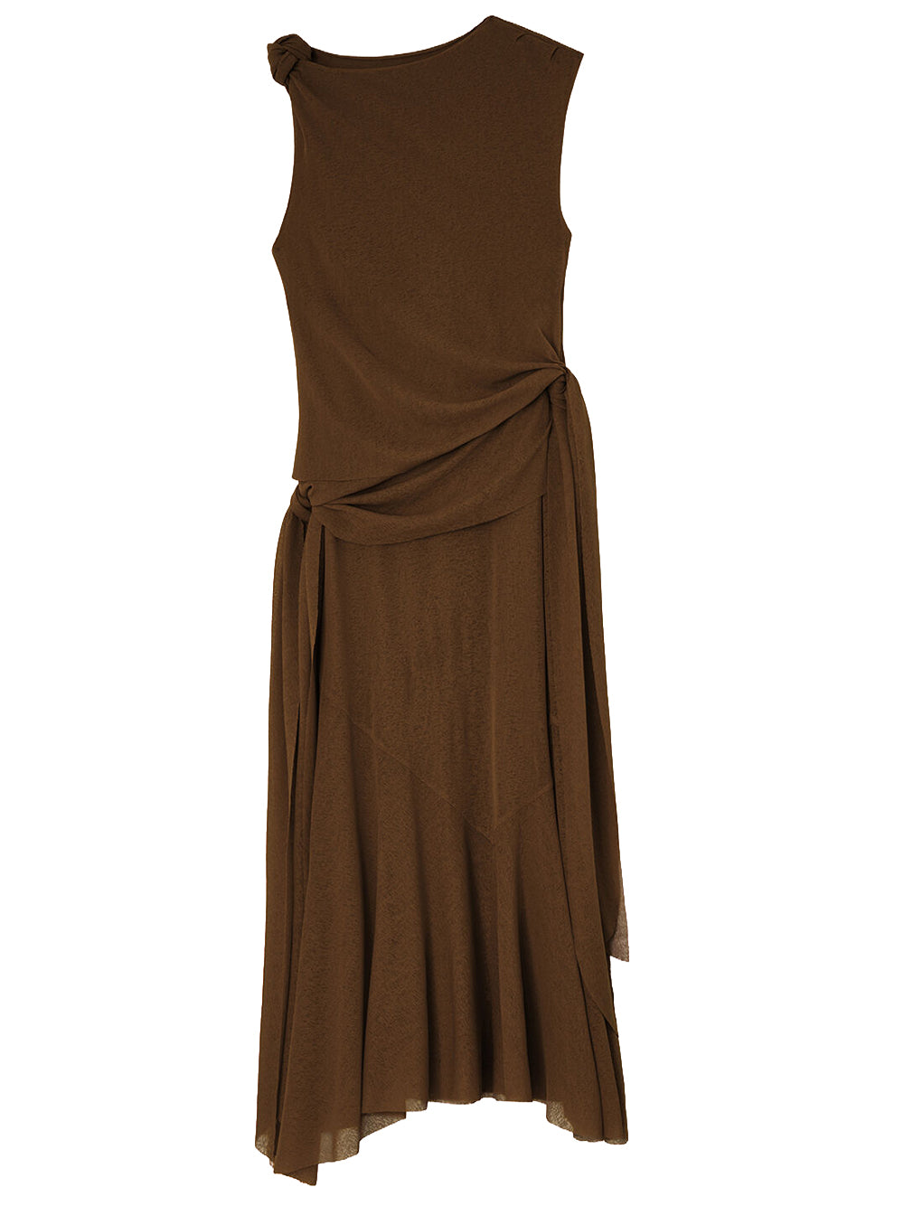 Long Dress in Marl Mesh