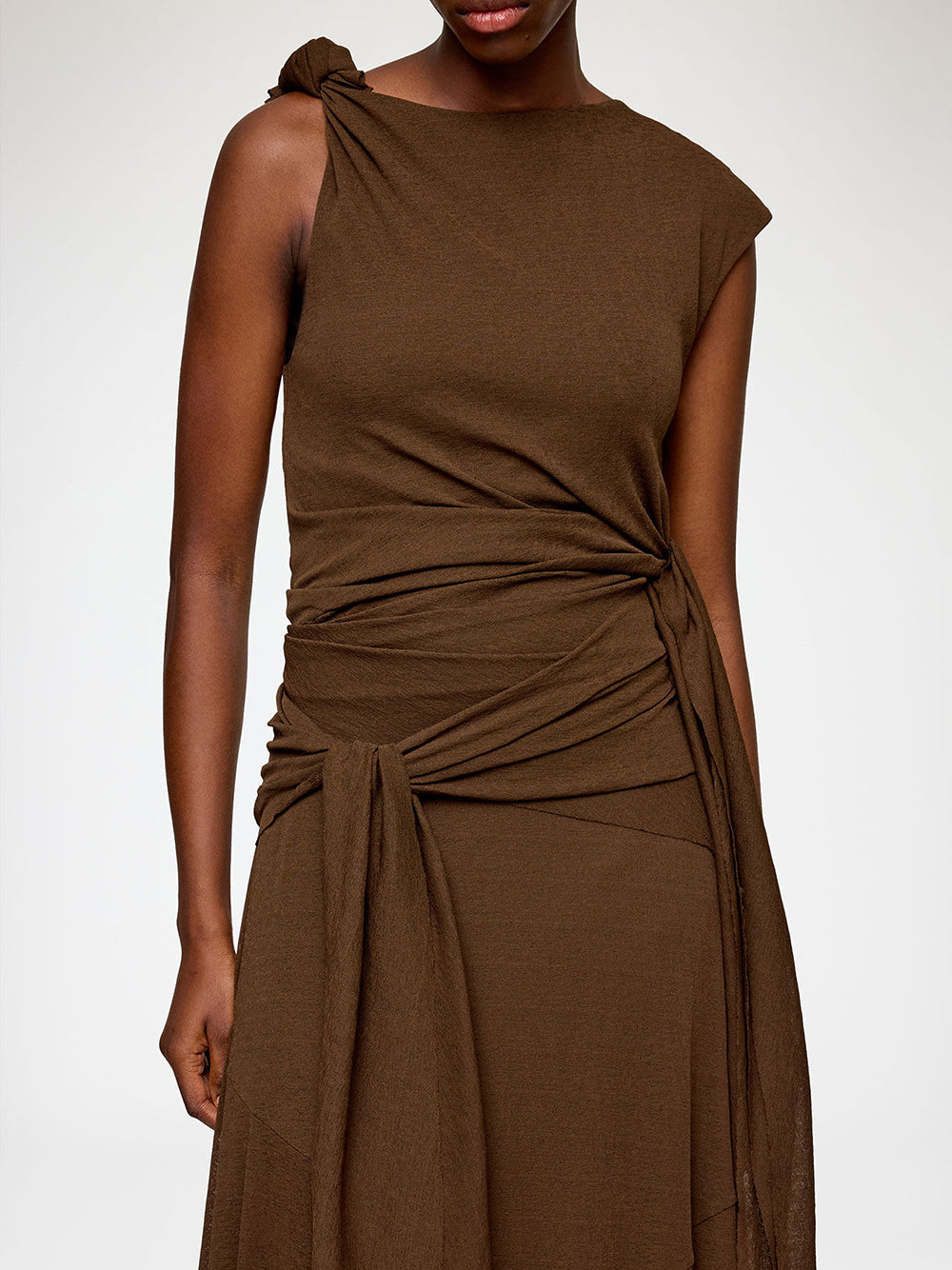 Long Dress in Marl Mesh