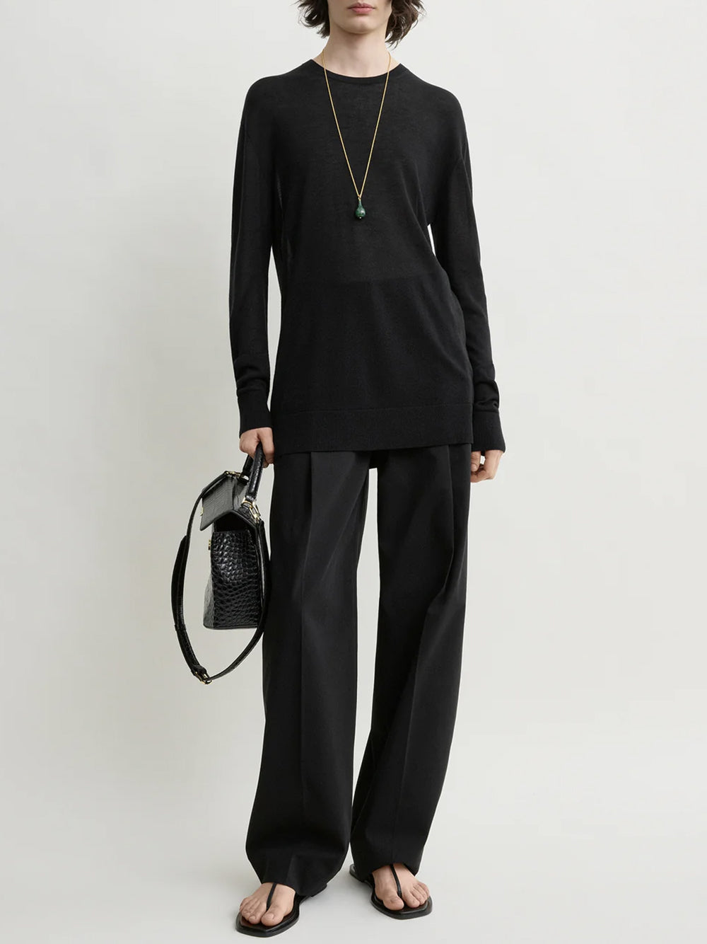 Long-sleeve tee knit