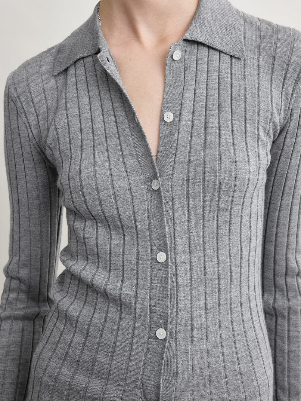 Slim ribbed shirt