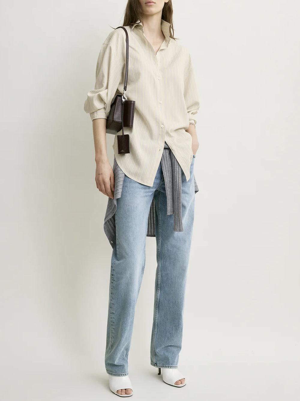 Oversized striped shirt