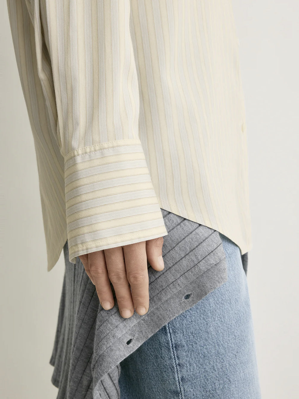 Oversized striped shirt