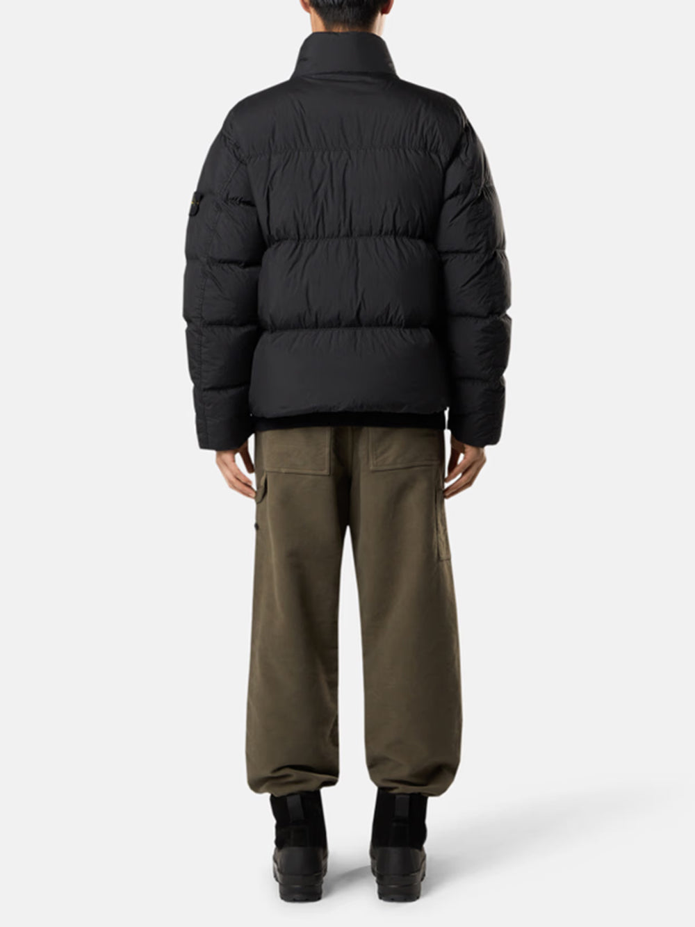 STONE ISLAND-Water-repellent and wind-resistant down jacket-