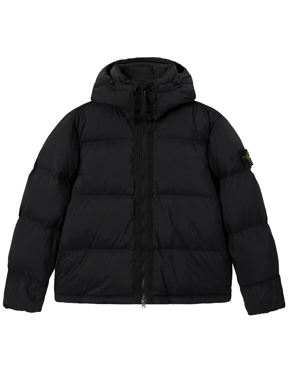 Rip-proof down jacket with detachable hood