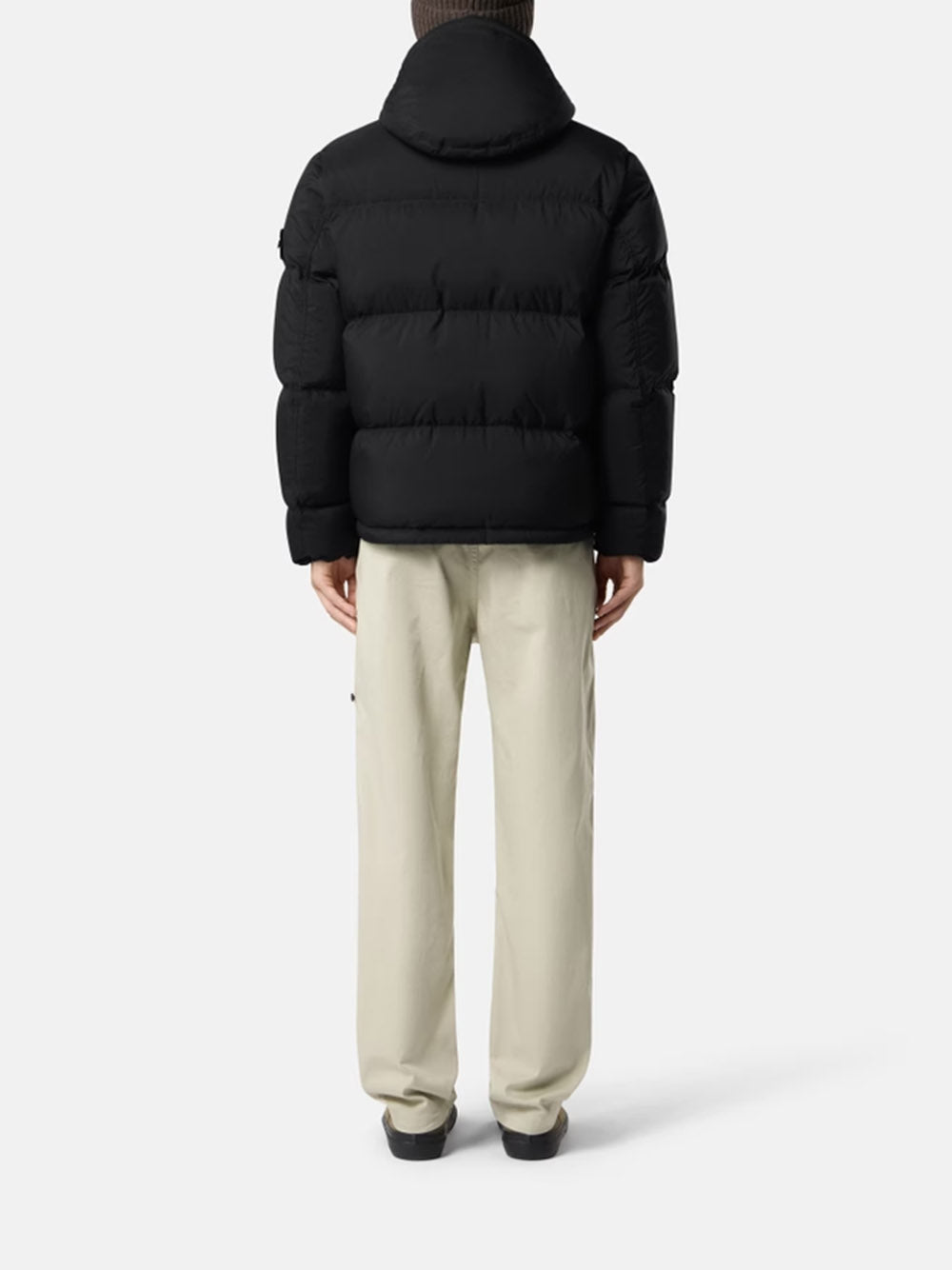 Rip-proof down jacket with detachable hood