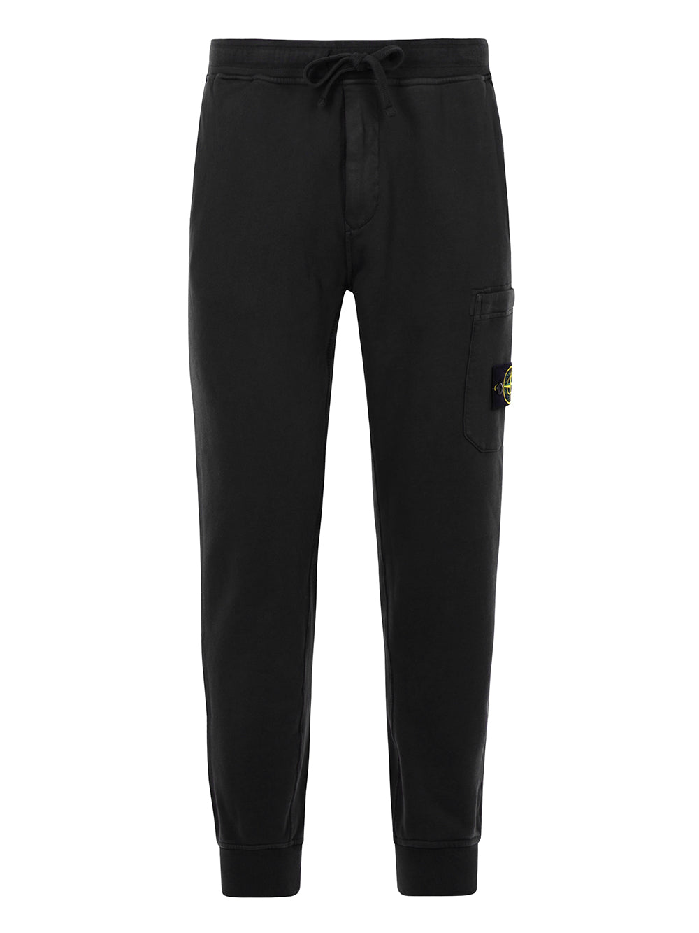 STONE ISLAND-Cotton Cargo Trousers-