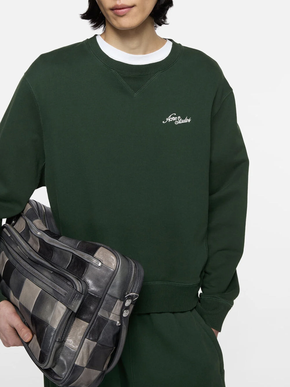 Fleece sweatshirt with logo