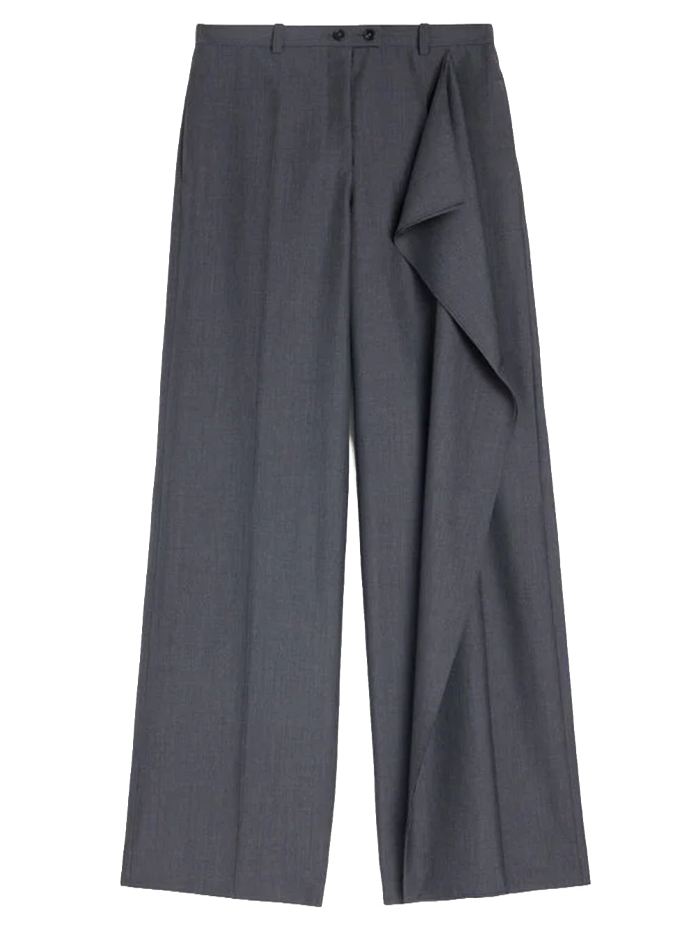JIL SANDER-Fil-à-fil wool trousers-