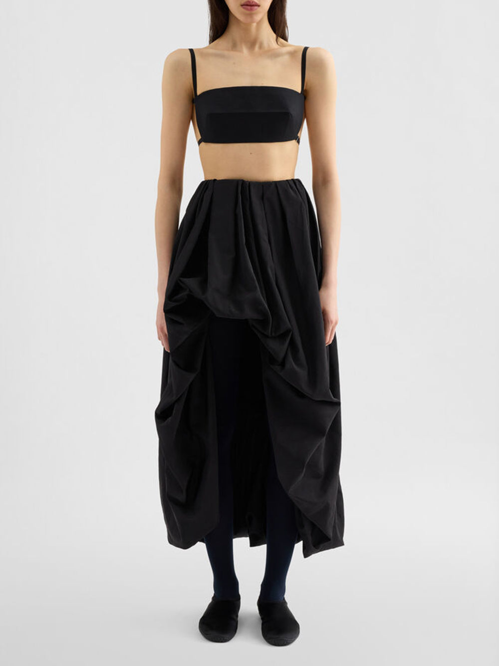 Silk faille top