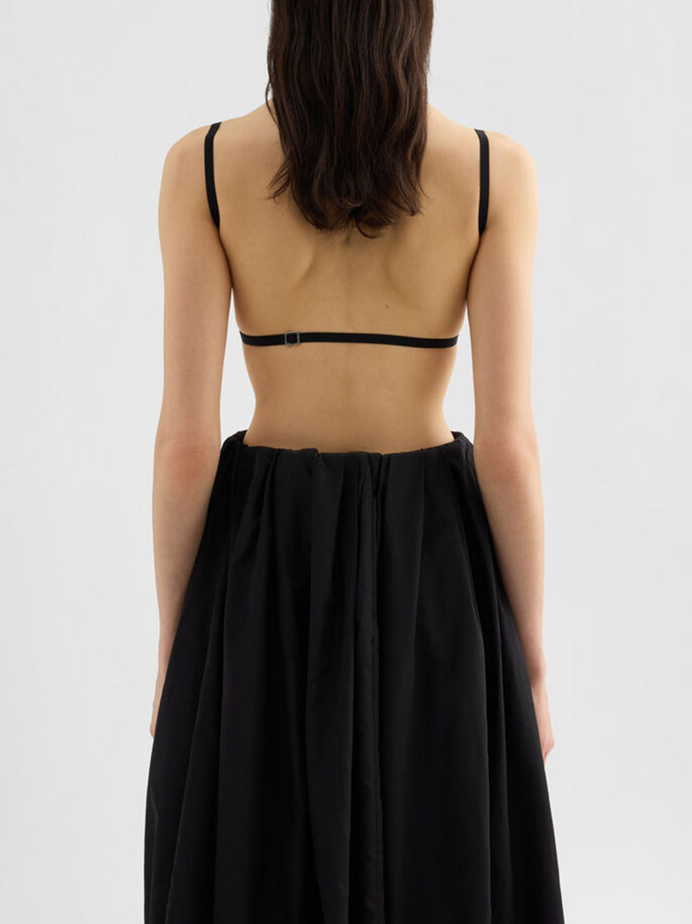 Silk faille top