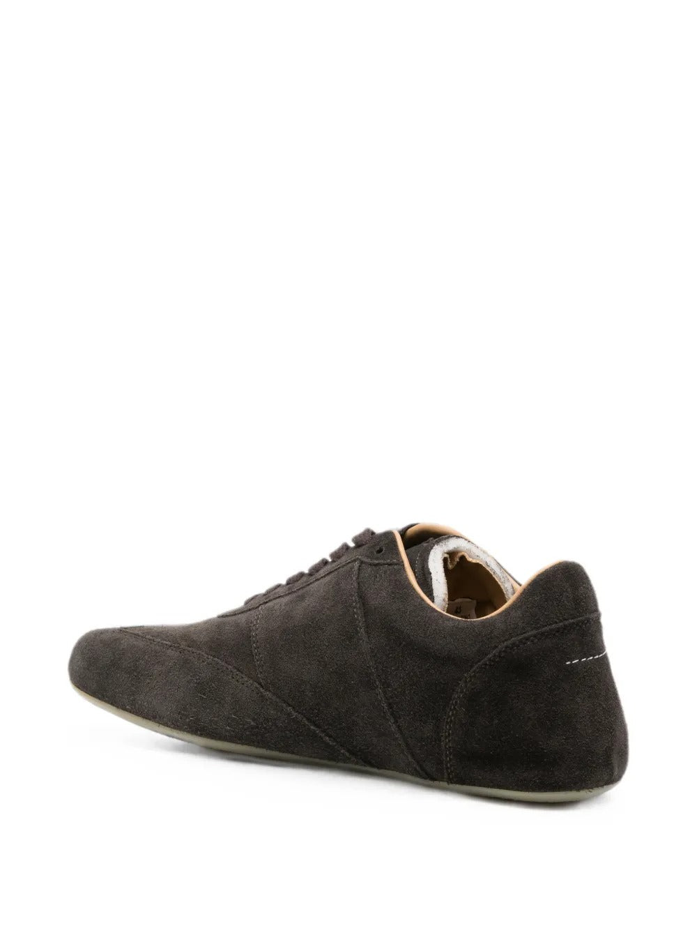 lace-up panelled sneakers