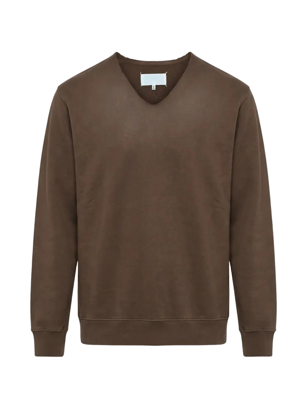 WASHED V-NECK SWEATSHIRT