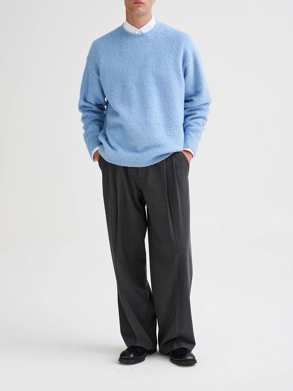 Oversized brushed sweater