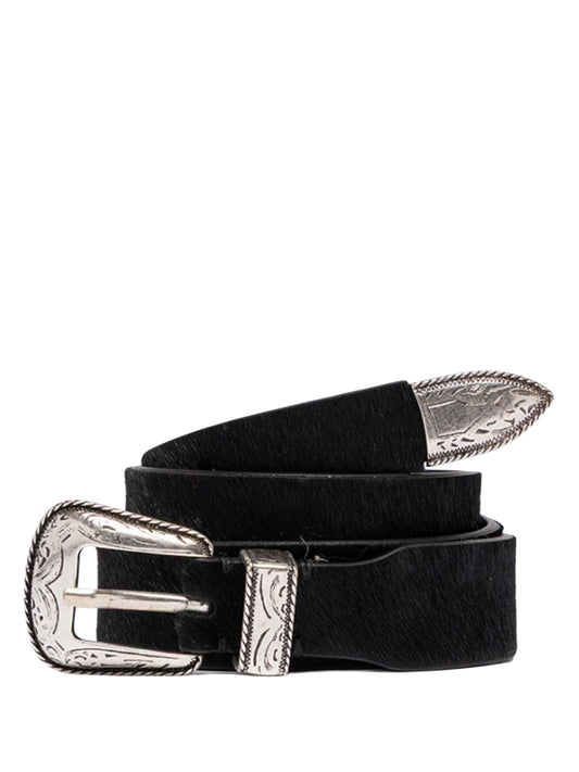 Western belt AMISH Pony leather .