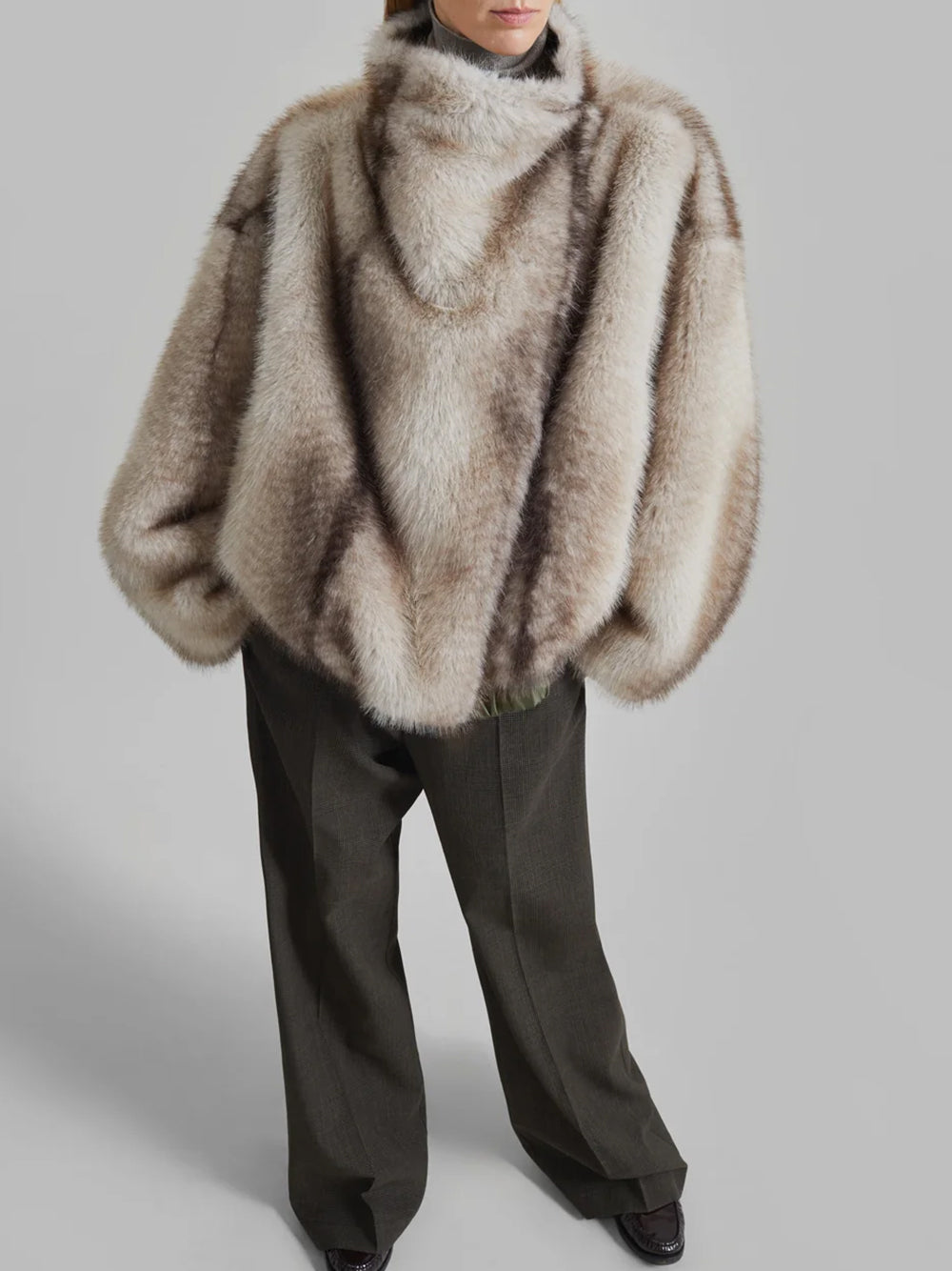 VERA FAUX FUR REVERSIBLE SHORT COAT