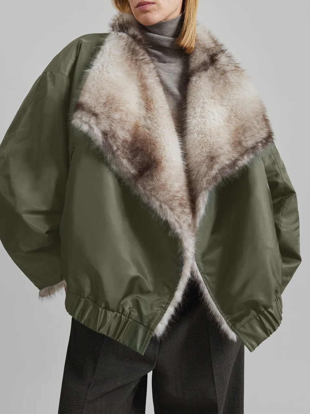 VERA FAUX FUR REVERSIBLE SHORT COAT