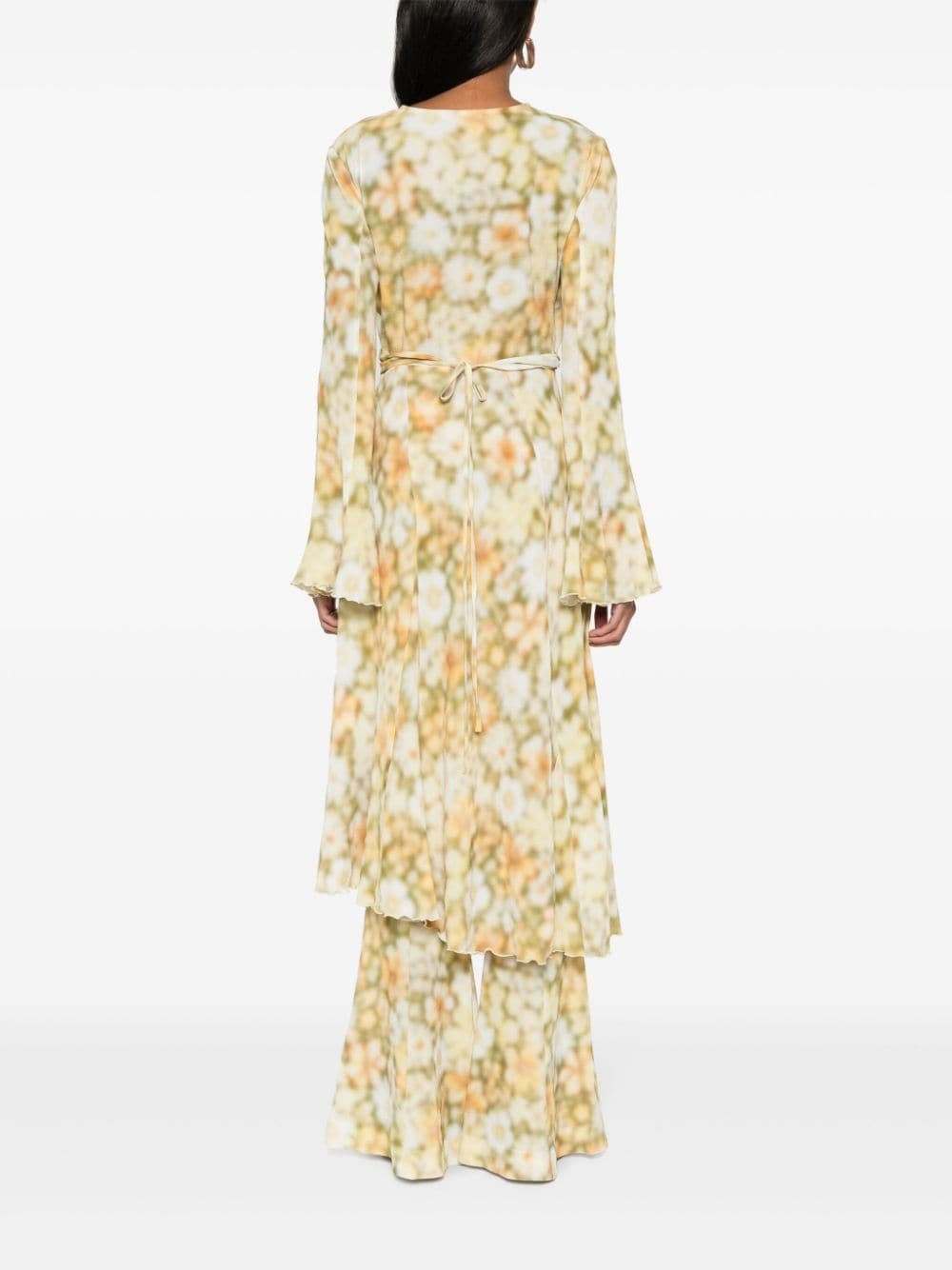 ACNE STUDIOS-BLUR FLOWER CREPE DRESS-A20656 BHM