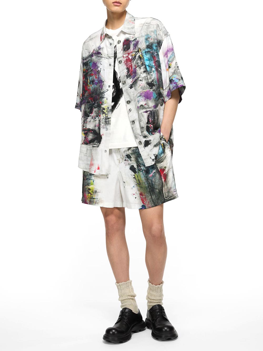 ACNE STUDIOS-Button-up shirt printed-