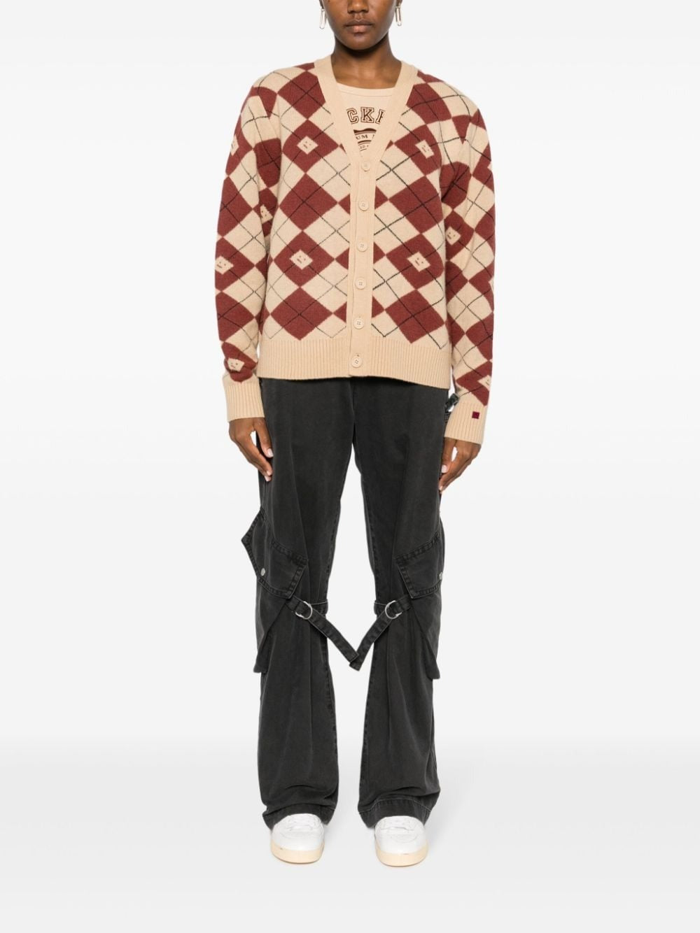 ACNE STUDIOS-CARDIGAN FACE-C60084 DKE